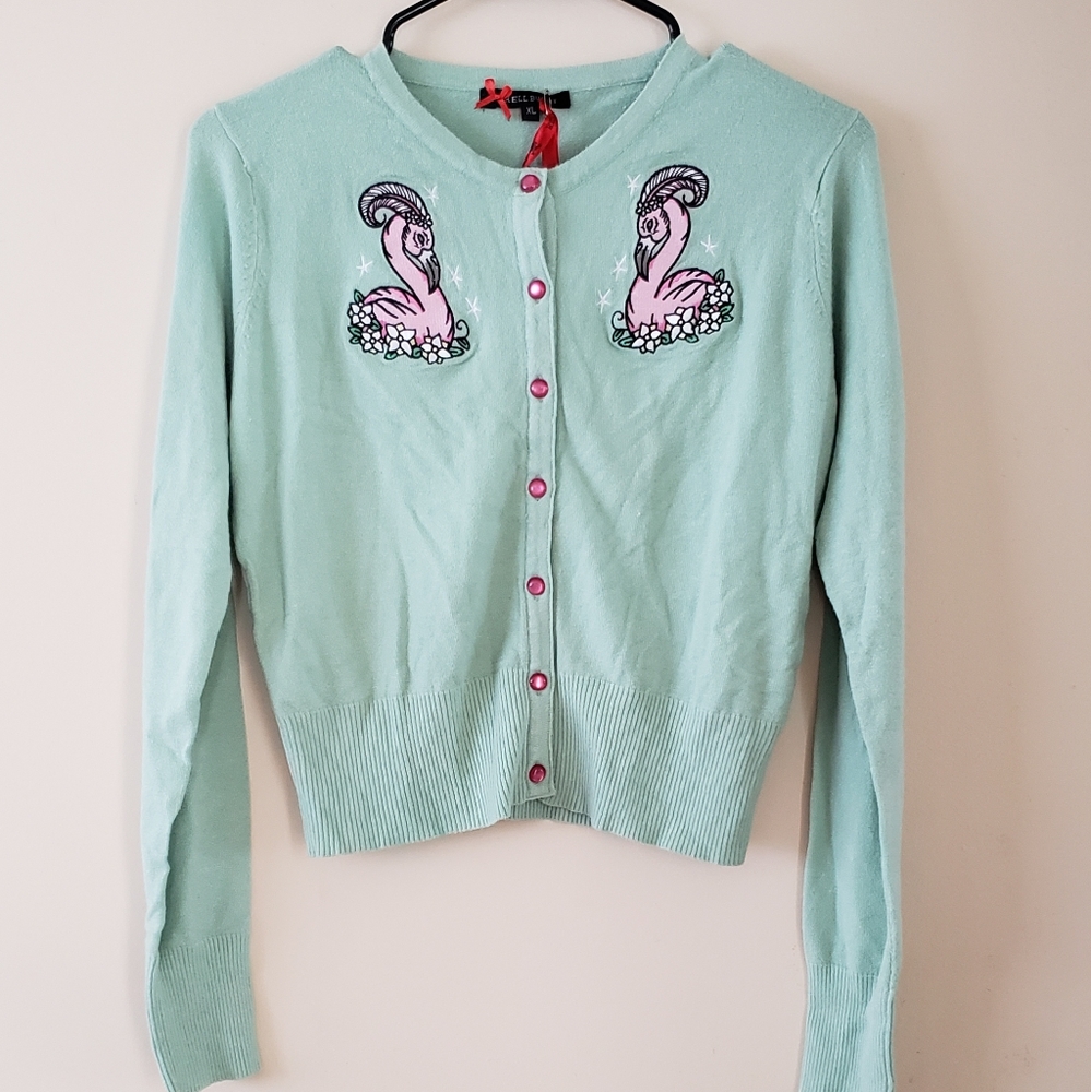 Hell Bunny Mint Cardigan